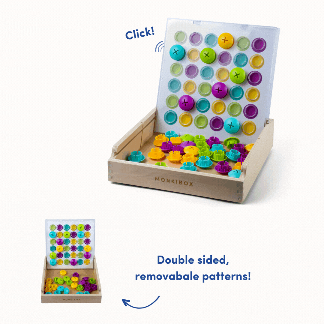 MonkiBox Button Board Toy-Learning Made Fun!