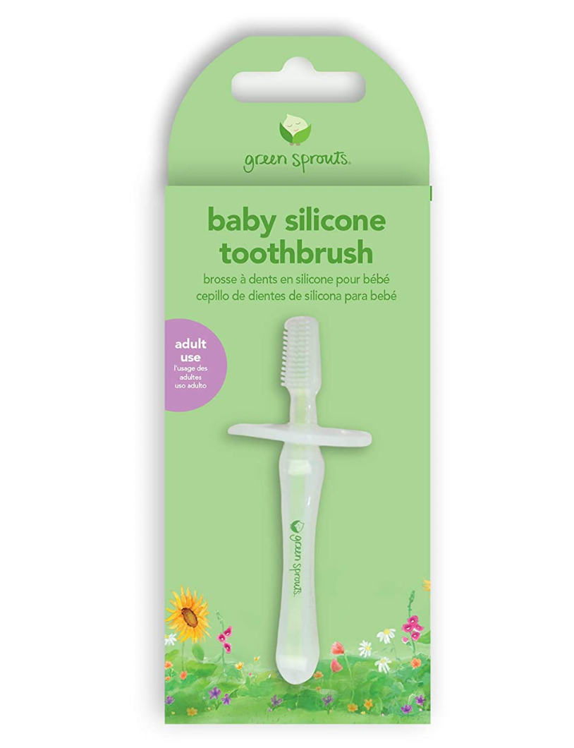 Green sprouts silicone baby toothbrush deals