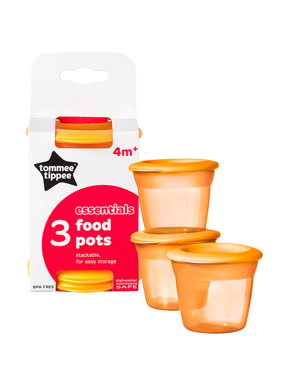 Tommee Tippee - Essentials - 3 Food Pots